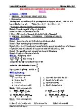 Đề cương ôn tập học kỳ II môn Toán Lơp 8 - Năm học 2016-2017 - Trường THCS Suối Ngô